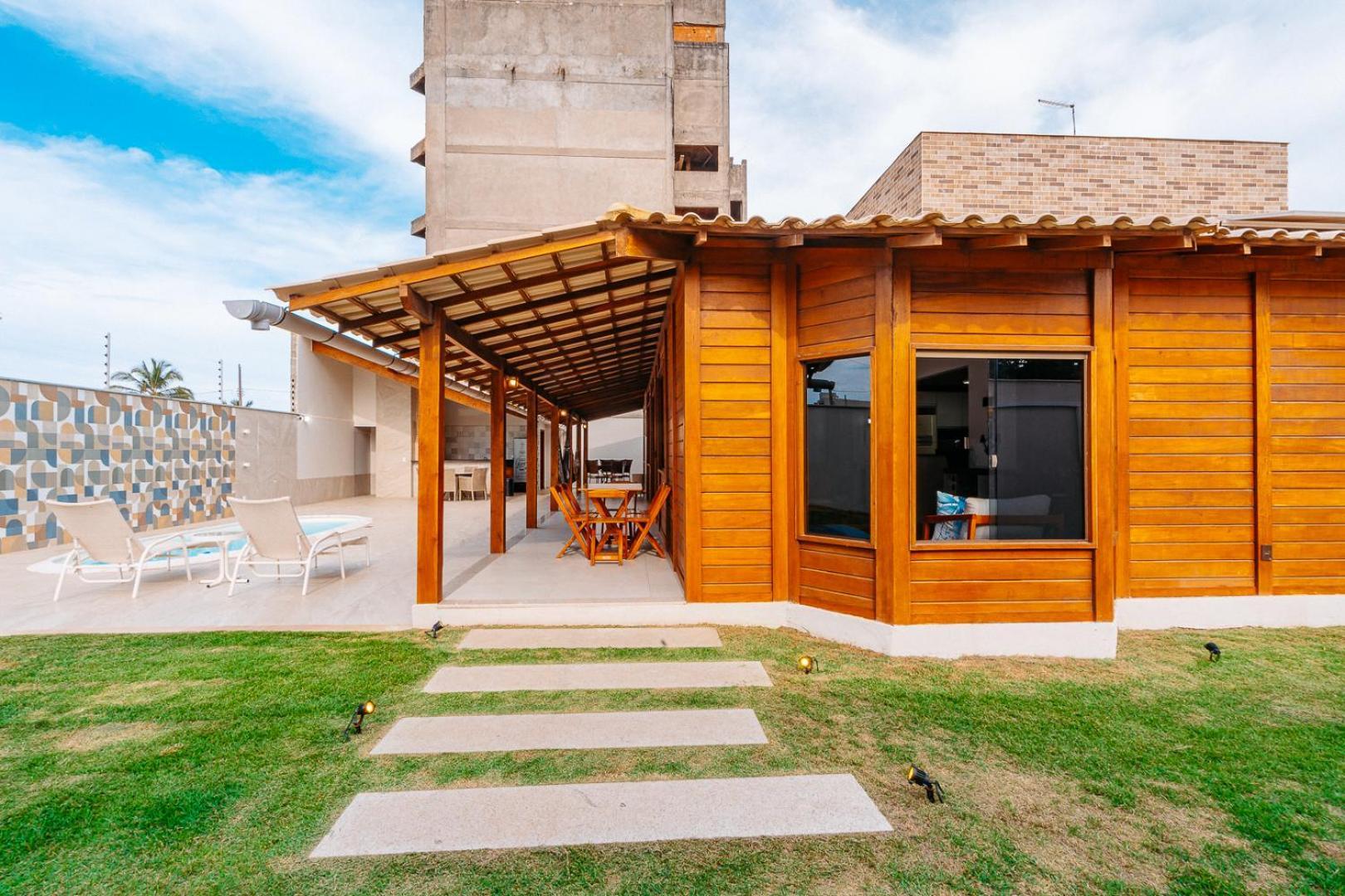 Casadecastelhanos, Quadra Do Mar De Castelhanos, 4 Suites Com Ar, Churrasqueira, Piscina, Hidromassagem, Cozinha Integrada Gourmet Ideal Para Familia E Amigos Аншиета Экстерьер фото